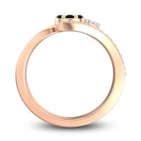 Simple Floral Pave Zubha Ring