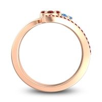 Simple Floral Pave Zubha Ring