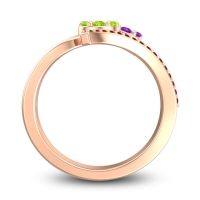 Simple Floral Pave Zubha Ring