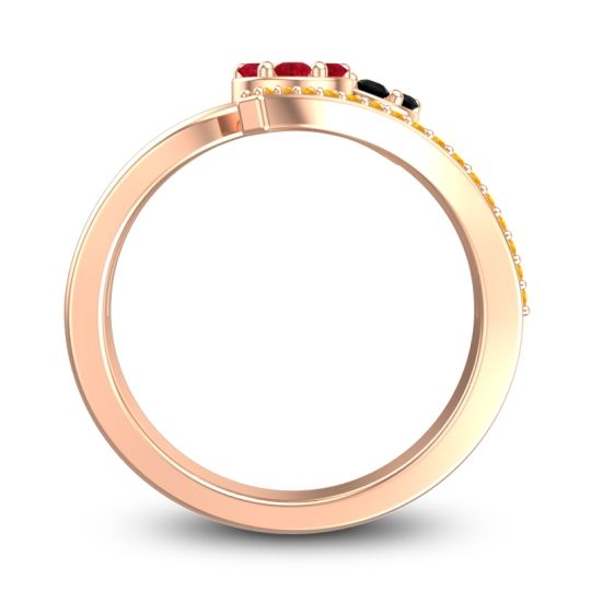 Simple Floral Pave Zubha Ring