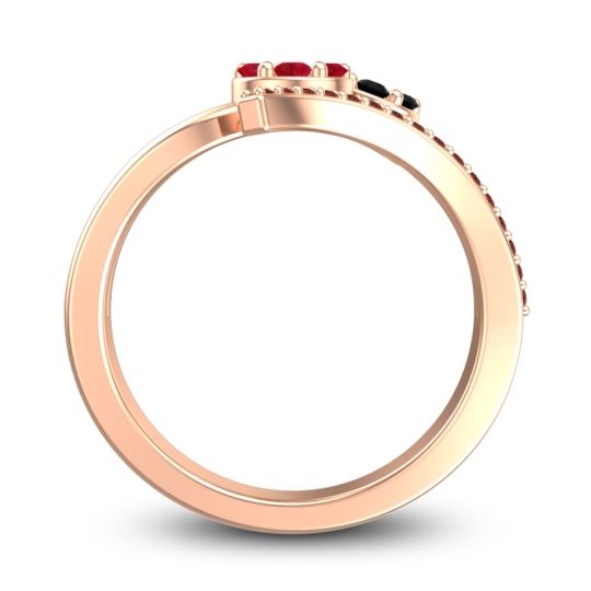 Simple Floral Pave Zubha Ring