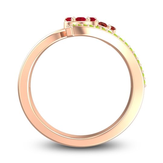 Simple Floral Pave Zubha Ring