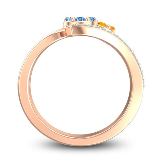 Simple Floral Pave Zubha Ring