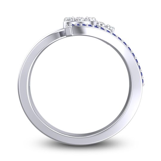 Simple Floral Pave Zubha Ring