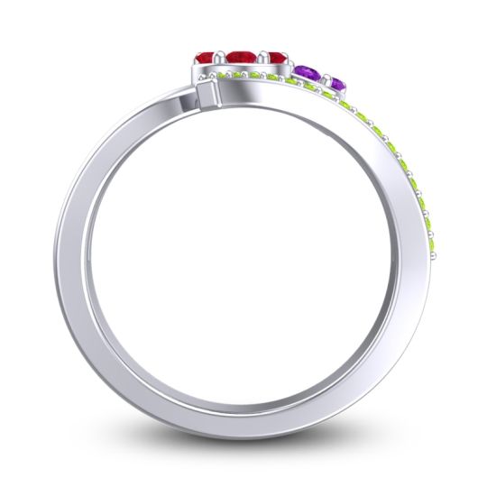 Simple Floral Pave Zubha Ring