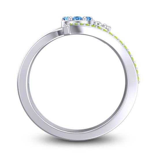 Simple Floral Pave Zubha Ring