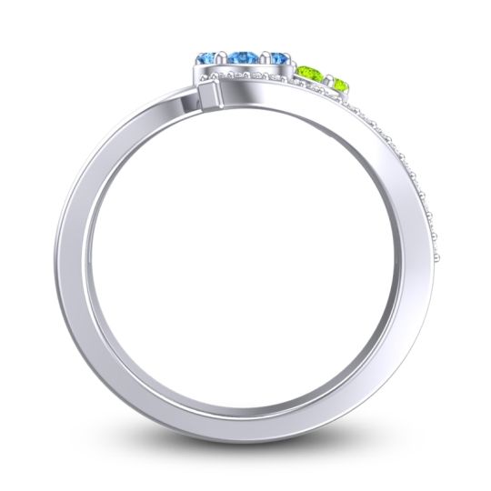 Simple Floral Pave Zubha Ring