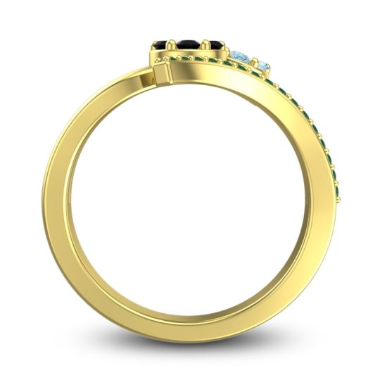 Simple Floral Pave Zubha Ring