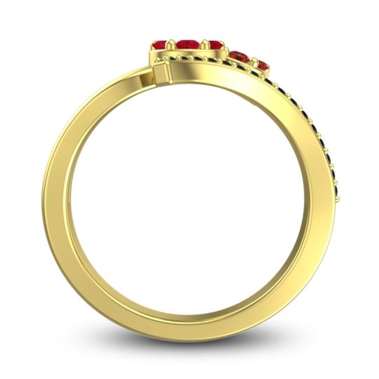 Simple Floral Pave Zubha Ring