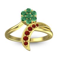 Petite Floral Bana Ring
