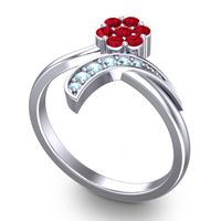 Petite Floral Bana Ring