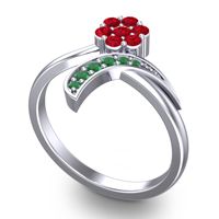 Petite Floral Bana Ring