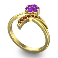 Petite Floral Bana Ring