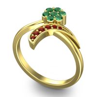 Petite Floral Bana Ring