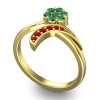 Petite Floral Bana Ring