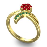 Petite Floral Bana Ring