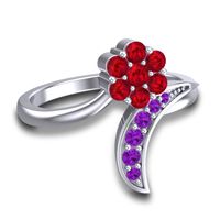 Petite Floral Bana Ring