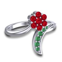 Petite Floral Bana Ring