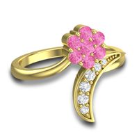 Petite Floral Bana Ring