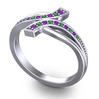 Simple Pave Yukta Ring