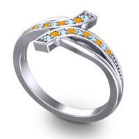 Simple Pave Yukta Ring
