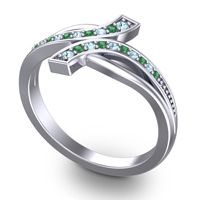 Simple Pave Yukta Ring