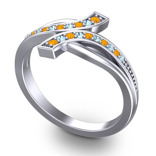 Simple Pave Yukta Ring