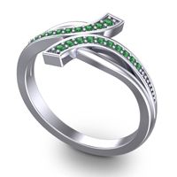 Simple Pave Yukta Ring