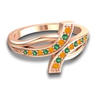 Simple Pave Yukta Ring