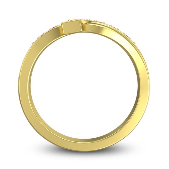 Simple Pave Yukta Ring