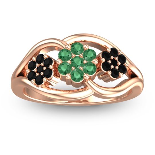 Simple Floral Pave Arama Ring