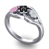 Simple Floral Pave Arama Ring