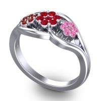 Simple Floral Pave Arama Ring