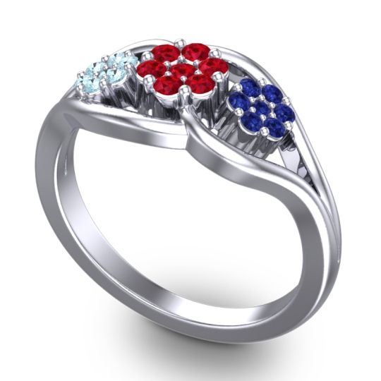 Simple Floral Pave Arama Ring