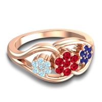 Simple Floral Pave Arama Ring