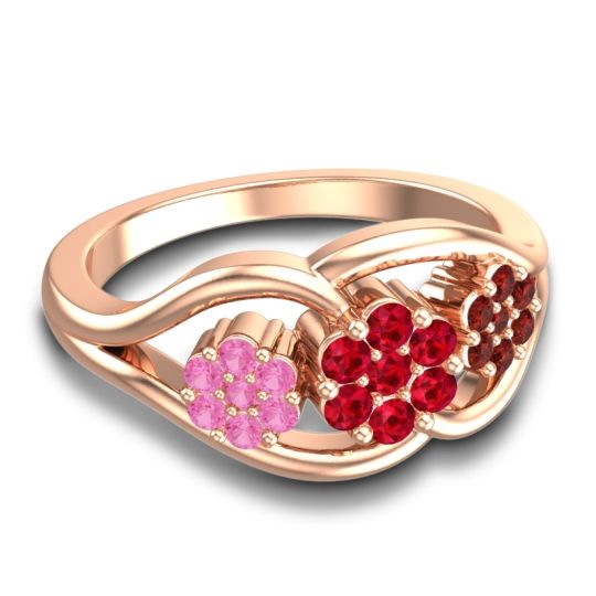 Simple Floral Pave Arama Ring