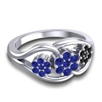Simple Floral Pave Arama Ring