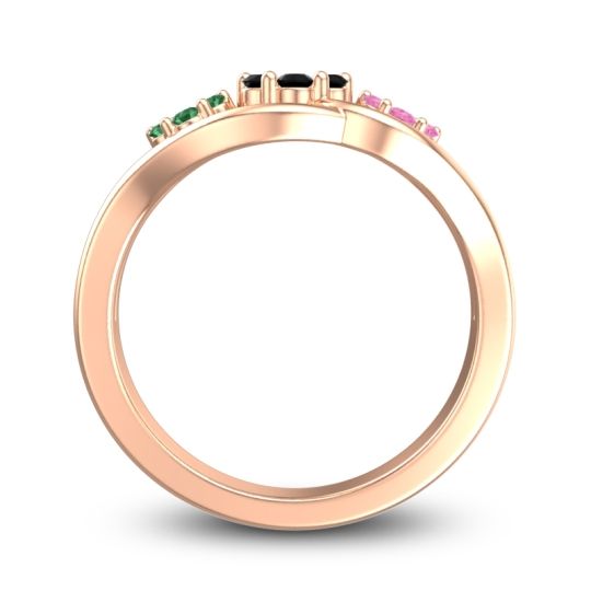 Simple Floral Pave Arama Ring