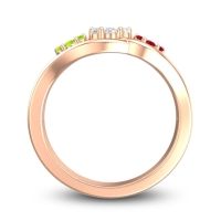 Simple Floral Pave Arama Ring