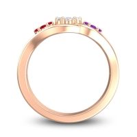 Simple Floral Pave Arama Ring