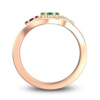 Simple Floral Pave Arama Ring