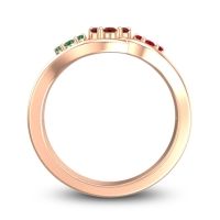 Simple Floral Pave Arama Ring