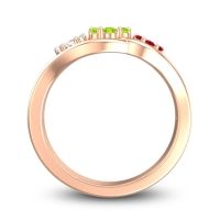 Simple Floral Pave Arama Ring