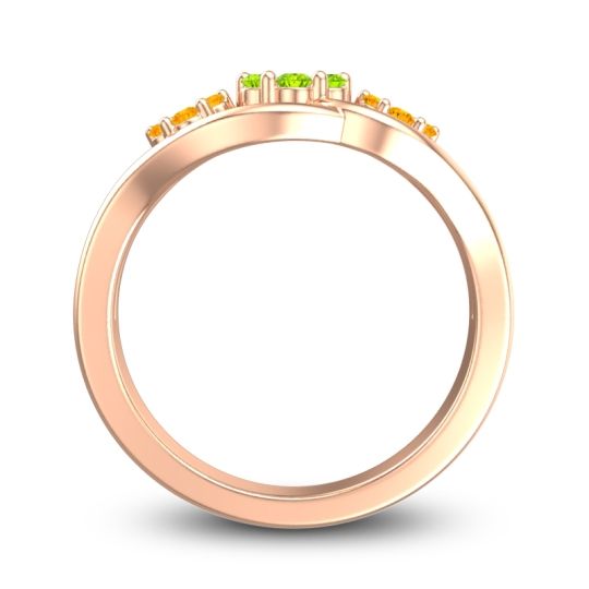 Simple Floral Pave Arama Ring