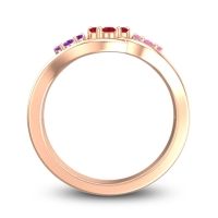 Simple Floral Pave Arama Ring