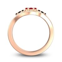 Simple Floral Pave Arama Ring