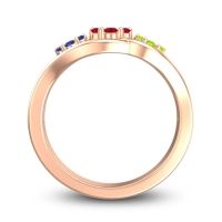 Simple Floral Pave Arama Ring