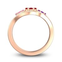 Simple Floral Pave Arama Ring