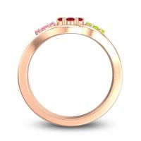 Simple Floral Pave Arama Ring