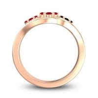 Simple Floral Pave Arama Ring